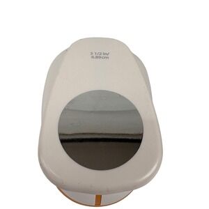 Recollections 3.5 Inch Circle Lever Punch White Orange Large Paper Craft Tool